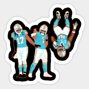 tua tagovailoa x jaylen waddle x tyreek hill Sticker